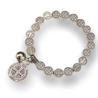 Pulseira Elástica Metal Medalhas São Bento